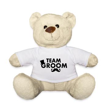 Team groom - Teddy Bear - white - Front