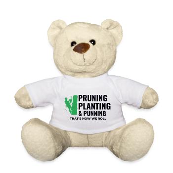 Baumpfleger Baumchirurg Kletterer Klettertrimmer - Teddy - Weiß - Vorne