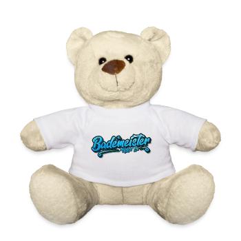 Lustig 🥰! Bademeister heißt es - Teddy - Weiß - Vorne