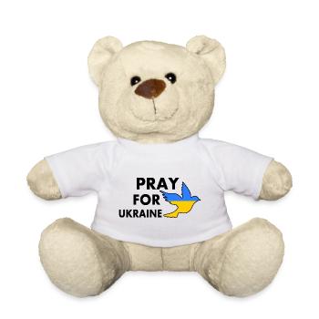 Pray for ukraine - Teddy - Weiß - Vorne