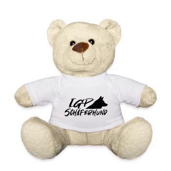 IGP German Shepherd Black - Teddy Bear - white - Front