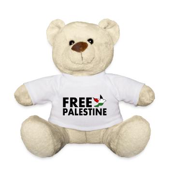 Free palestine - Nounours - blanc - Devant