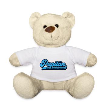 Farben änderbar | Papitän Papa Kapitän Vatertag - Teddy - Weiß - Vorne