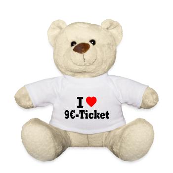 9 euro ticket - Teddy - Weiß - Vorne