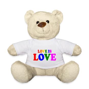 Love is love - Teddy - Weiß - Vorne