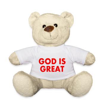 god is great - Nounours - blanc - Devant