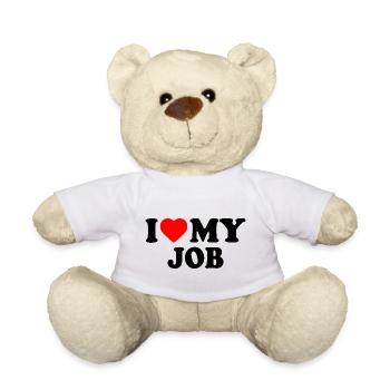 I love my job - Teddy - Weiß - Vorne