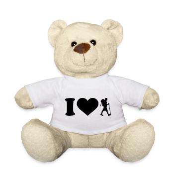 J'aime faire de la randonnée - Nounours - blanc - Devant