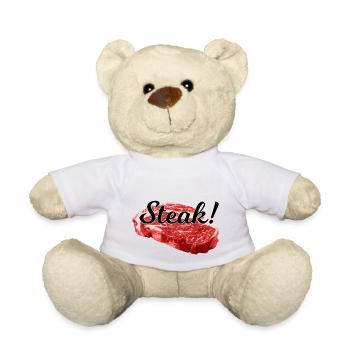 steak - Nounours - blanc - Devant