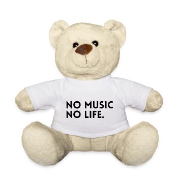 Keine Musik - kein Leben. - Teddy - Weiß - Vorne