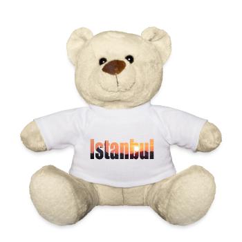 Istanbul ist eine Stadt auf zwei Kontinenten - Teddy - Weiß - Vorne