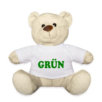 Grün - Teddy - Weiß - Vorne