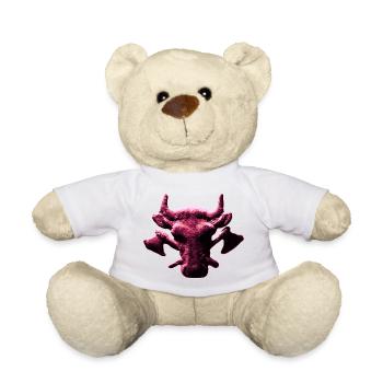 Les bouchers et bouchers comme métier artisanal - Nounours - blanc - Devant