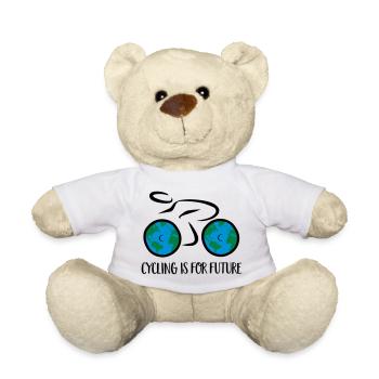 bicycle - Teddy Bear - white - Front
