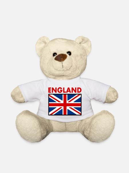 England - Teddy Bear - white