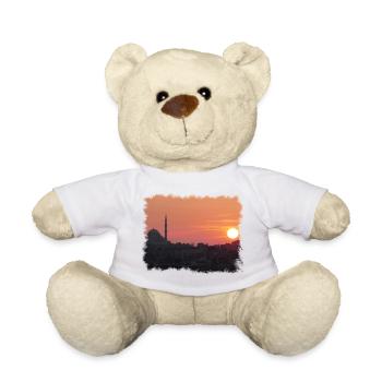 Istanbul mit Sonnenuntergang am Bosporus - Teddy - Weiß - Vorne