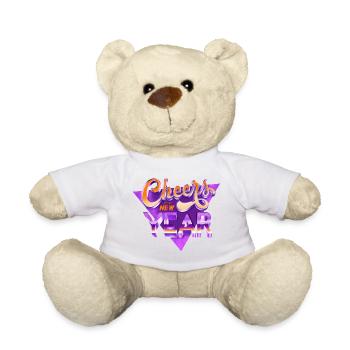 Happy New Year - Teddy - Weiß - Vorne