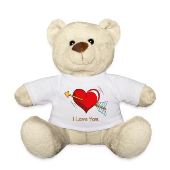 Cœur de Cupidon - Nounours - blanc - Devant