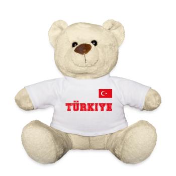 Look maillot de la Turquie – TÜRKIYE - Commode drapeau drapeau - Nounours - blanc - Devant