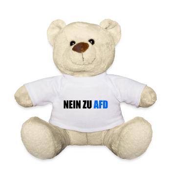 Non à afd - Nounours - blanc - Devant