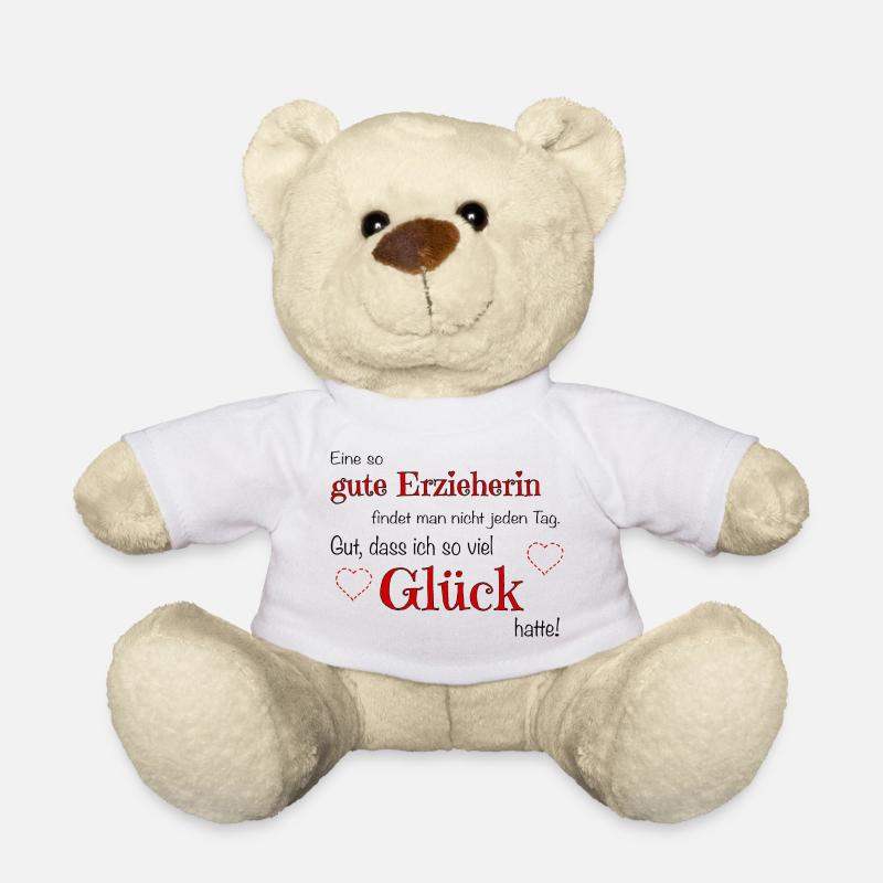 Gute Erzieherin - viel Glück hatte! - Teddy - Weiß