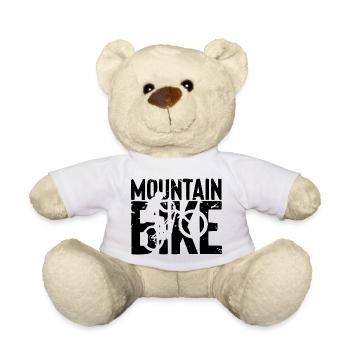 Cadeau de conception de descente de montagne VTT VTT - Nounours - blanc - Devant