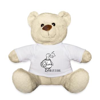 Good Life Ente Hipster Mood - Teddy - Weiß - Vorne