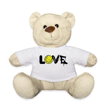 Padel - Cadeau pour joueur de padel - Nounours - blanc - Devant