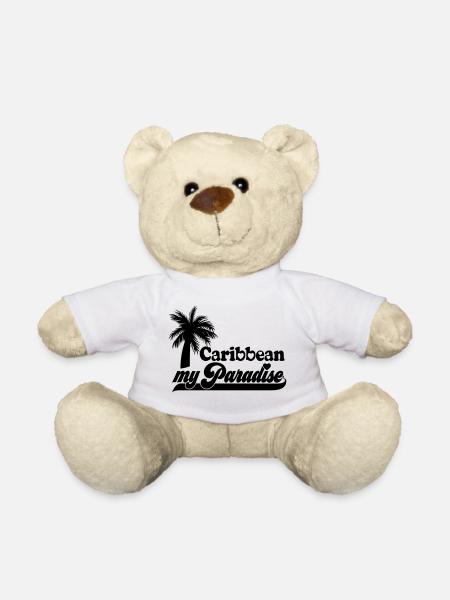 Farbe änderbar | Caribbean my Paradise - Teddy - Weiß