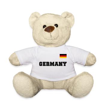 Germany jersey look – GERMANY with flag flag - Teddy Bear - white - Front