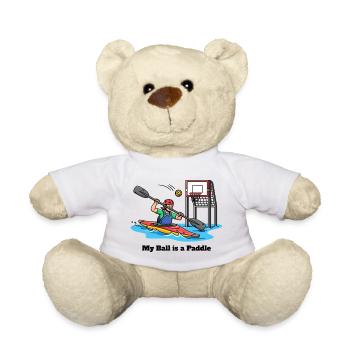My Ball is a Paddle - Teddy Bear - white - Front