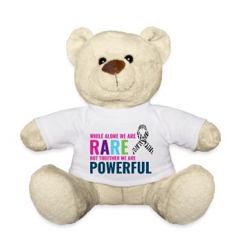 Journée de sensibilisation aux maladies rares Zebra Ribbon Fighter - Nounours - blanc - Devant