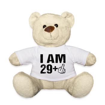 I on the 29+ birthday Humor 30 years - Teddy Bear - white - Front