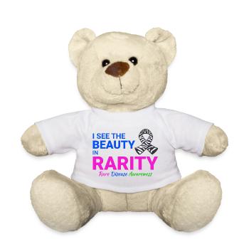 Schönheit in der Seltenheit Bewusstsein für seltene Krankheiten - Teddy - Weiß - Vorne