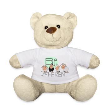 Be different: Special sheep - funny sheep - Teddy Bear - white - Front