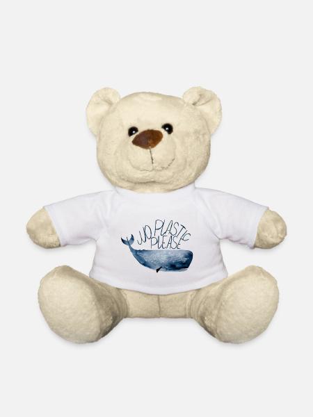 To protect our oceans - Teddy Bear - white