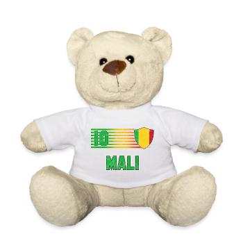 Mali Fußball Mannschaft - Teddy - Weiß - Vorne