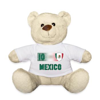 Mexico Soccer Team - Teddy Bear - white - Front