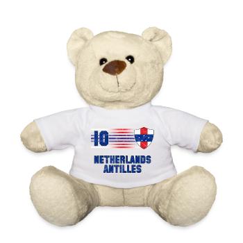 Netherlands Antilles Football Team - Teddy Bear - white - Front