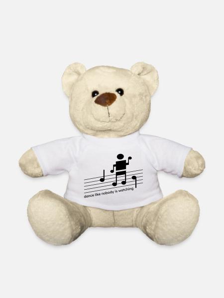 Dance like nobody is watching - Teddy - Weiß