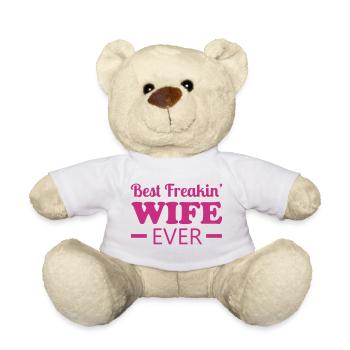 Wife - Teddy Bear - white - Front