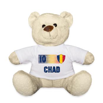 Tschad Fußball Mannschaft - Teddy - Weiß - Vorne