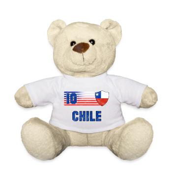 Chile Football Team - Teddy Bear - white - Front