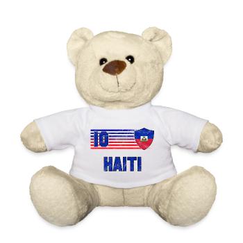 Haiti Fußball Mannschaft - Teddy - Weiß - Vorne