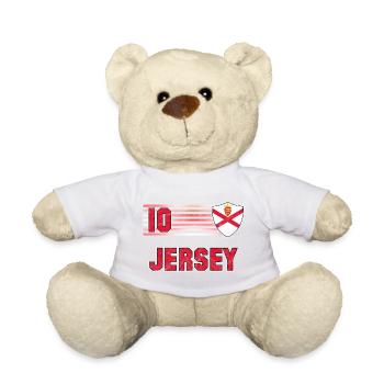 Équipe de football de Jersey - Nounours - blanc - Devant