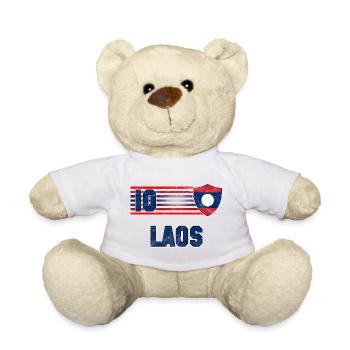 Équipe du Laos de football - Nounours - blanc - Devant