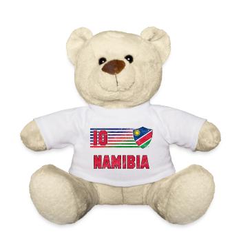 Namibia Football Team - Teddy Bear - white - Front
