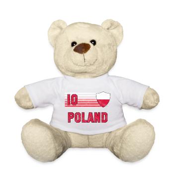 Polen Fußball Mannschaft - Teddy - Weiß - Vorne