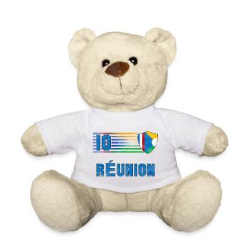 Réunion Fußball Mannschaft - Teddy - Weiß - Vorne