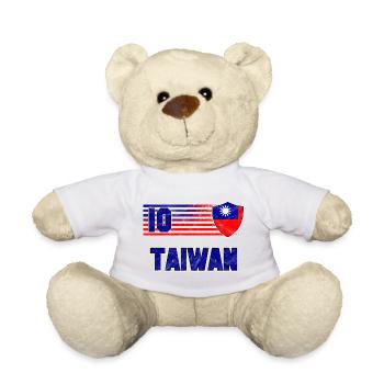 Équipe de Taïwan de football - Nounours - blanc - Devant
